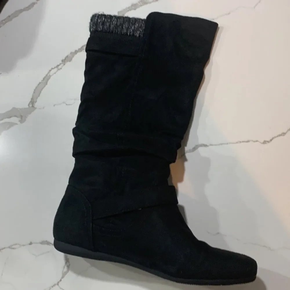 Dolce Vita | Ellaway Women’s Black Tall Suede Fashion Knee High Boots Size 7